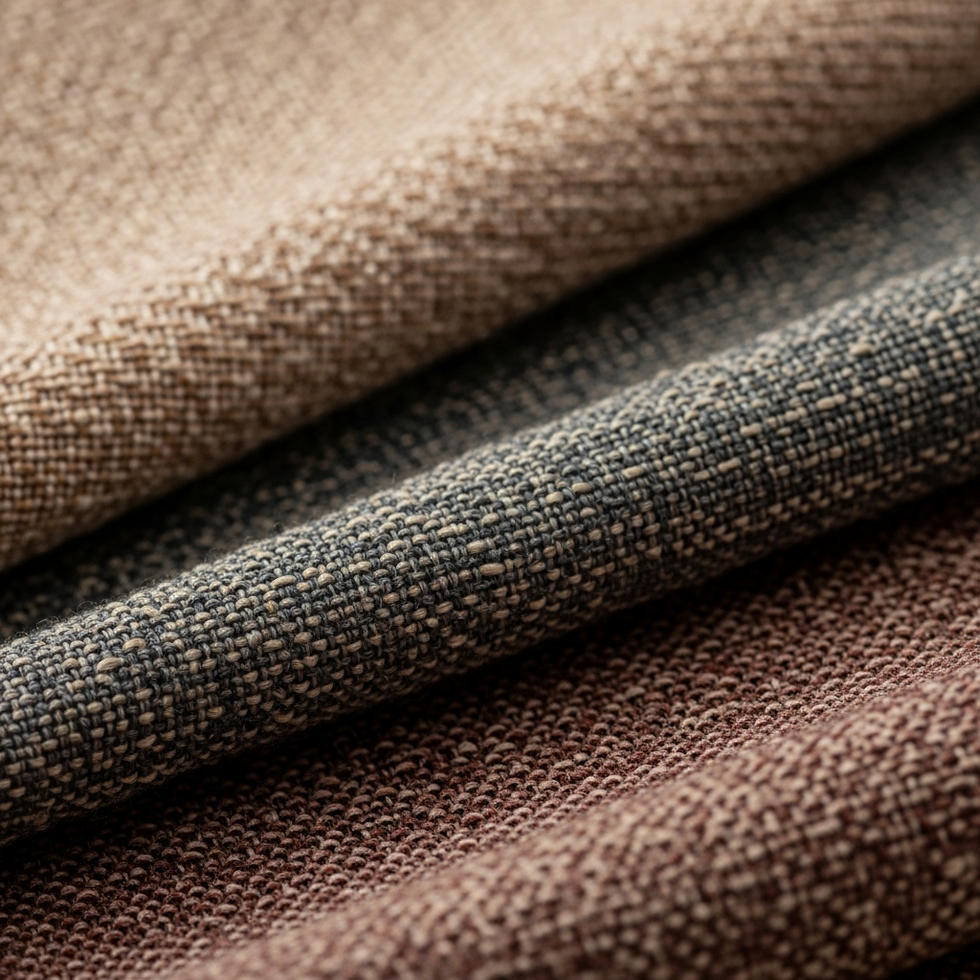 textile innovations Close-up of colorful textiles with innovative textures and smart textile designs, reflecting the vibrant color palette of 2024.