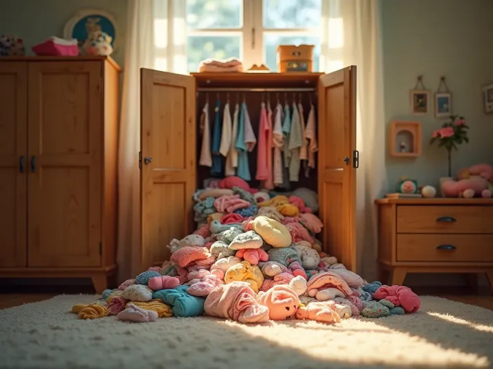 The hidden cost of your overflowing kids closet is finally hitting home